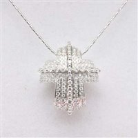 Pendente Recarlo Donna Lucrezia in Oro bianco Diamante 0.43 Ct ZT339 - ZT339